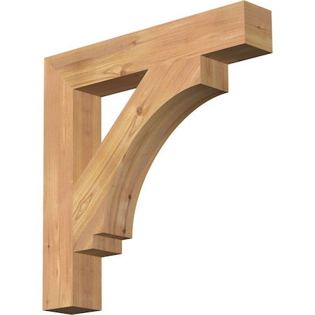 Ekena Millwork Imperial Block Smooth Bracket, Western Red Cedar, 3 1/2"W x 22"D x 22"H BKT04X22X22IMP05SWR